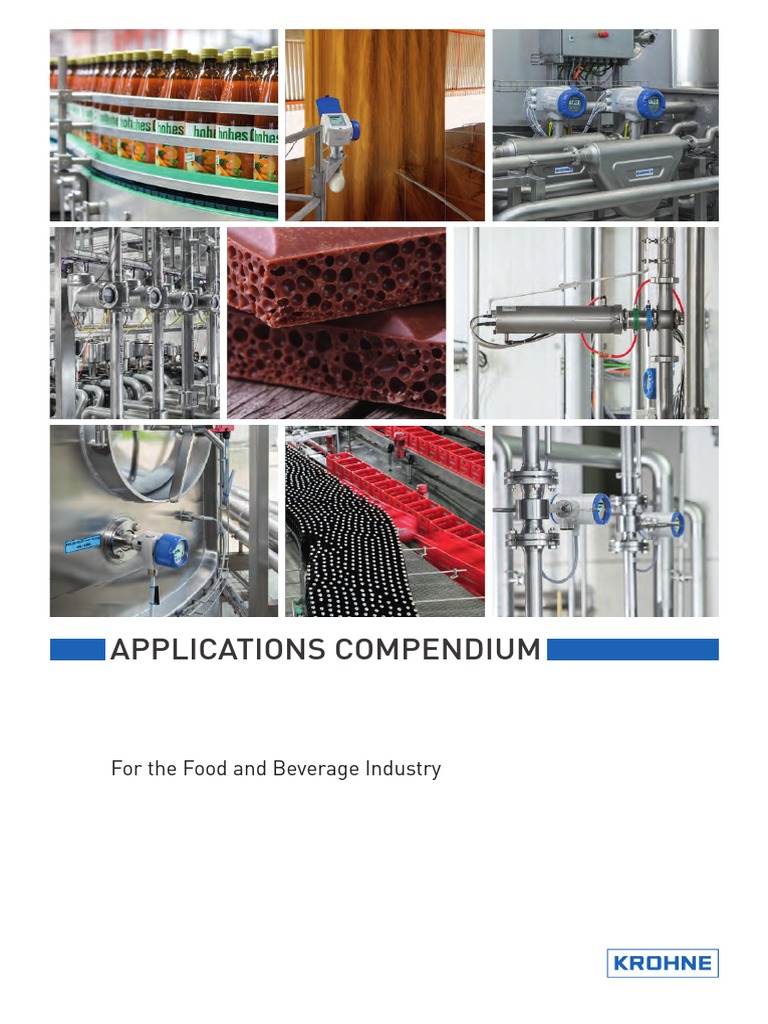 APPLICATIONS Food-Compendium en 161024 | PDF | Flow Measurement | Radar