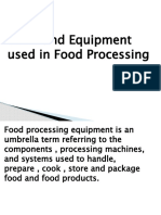 Tools and Equipment Used in Food Processing