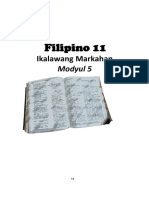 KOMUNIKASYON11 - Q1 - M5 - Ibat Ibang Gamit NG Wika Sa Lipunan - V3