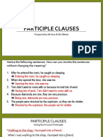 Participle Clauses: Prepared by Ms Ima & Ms Mimin