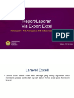 Pertemuan 14 B - Report Export Excel Laravel - Praktikum Pemrograman Web Berbasis Framework - 18012021
