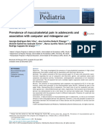Prevalence of Musculoskeletal Pain in Adolescents and Association With Computer and Videogame Use