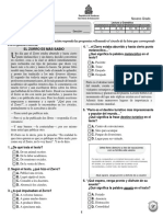 Prueba Diagnóstica 9º Español (2011)