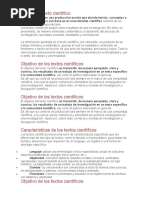 Qué es el Texto científico