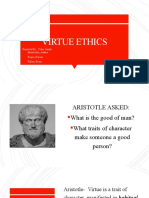 Virtue Ethics: Reported By: Cube, Isaiah Montecillo, Adams Reyes, Kervin Rillon, Brian