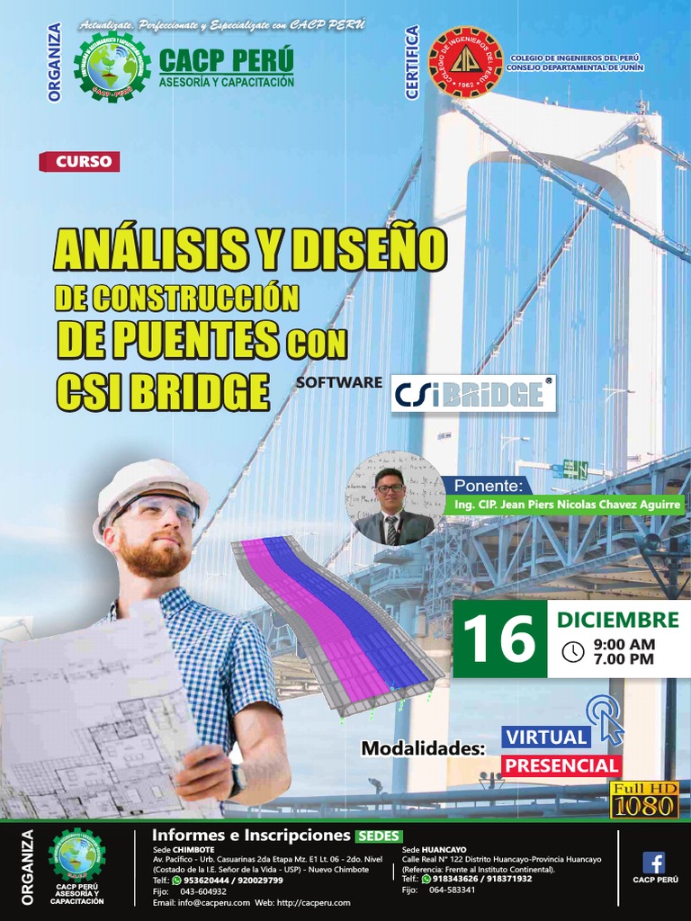 Curso de Puentes con CSI Bridge en CACP | PDF | Puente | Ingeniero civil