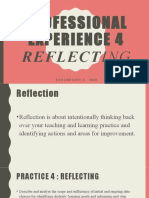 PE4 Touchpoint 4 2020 - Reflecting