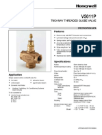 Two-Way Threaded Globe Valve: Features