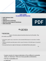 Topic: Genes Its Control and Function