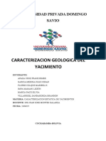 Caracterización geológica de un yacimiento petrolífero