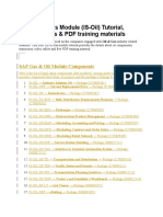 SAP Oil & Gas Module (IS-Oil) Tutorial, Tcodes, Tables & PDF Training Materials