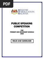 Online Public Speaking Competition 2020