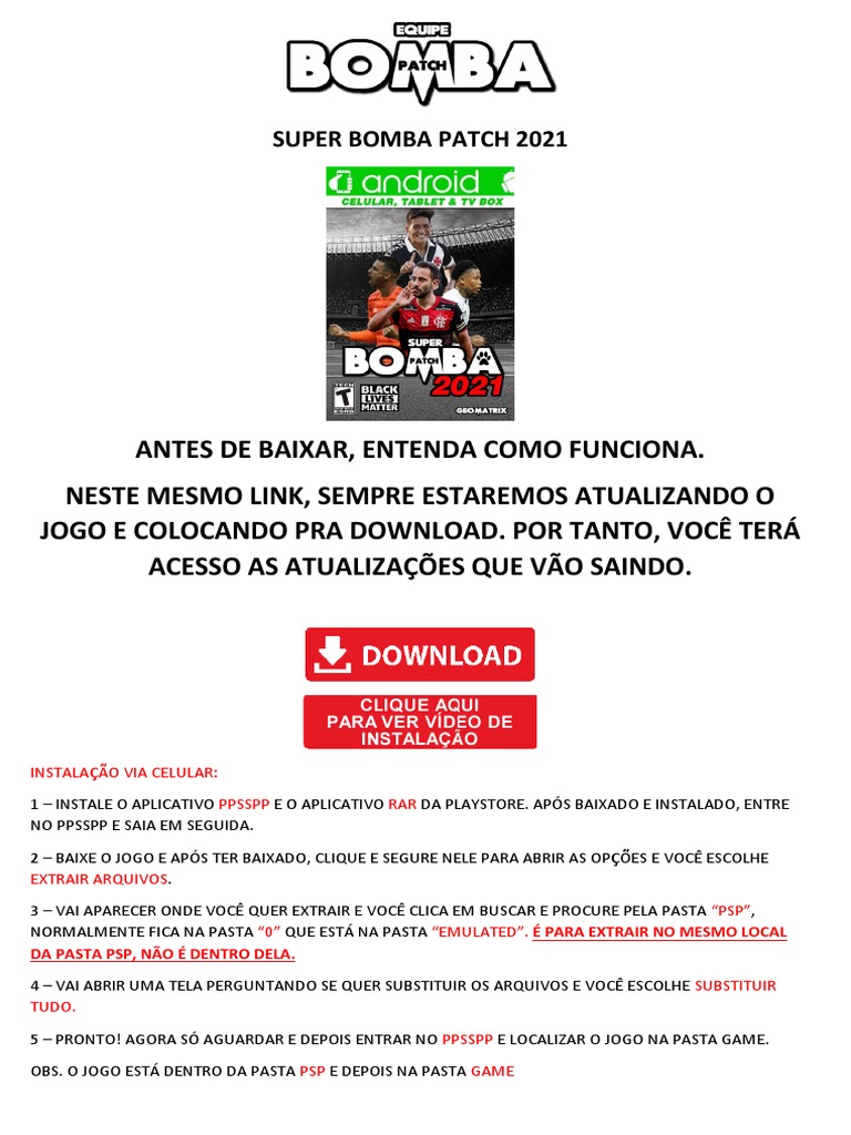 ANDROID - Super Bomba Patch 2021, PDF, PCs (computadores)