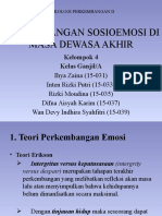 Perkembangan Sosioemosional Dewasa Akhir - Kelompok 4