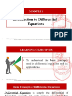 Part 1 - Introduction To Differential Equations