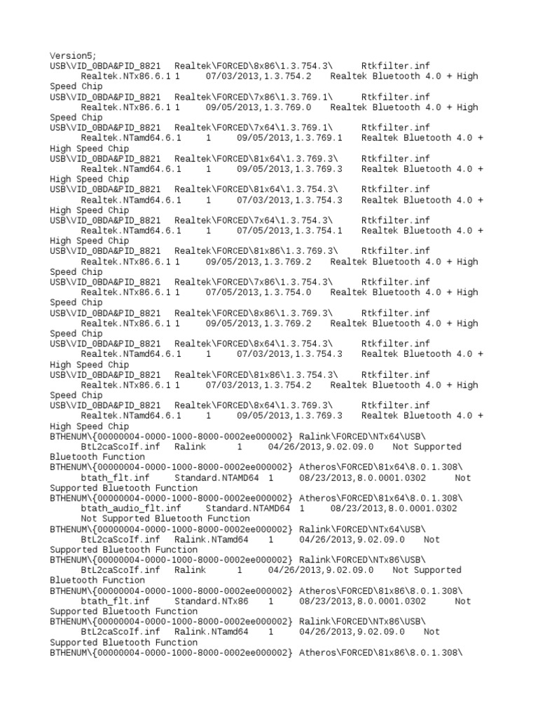 DP Bluetooth 13115 Drivers | PDF | Wireless Networking | Networking