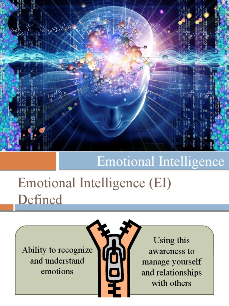 Emotional Intelligence Presentation Pdf Emotional Intelligence Self Awareness