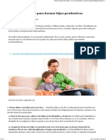 Diez consejos clave para formar hijos productivos