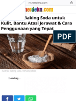 7 Manfaat Baking Soda Untuk Kulit, Bantu Atasi Jerawat & Cara Penggunaan Yang Tepat