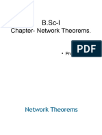 Chapter-Network Theorems.: B.Sc-I