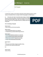 Effective Academic Writing: The Paragraph Second Edition Answer Key