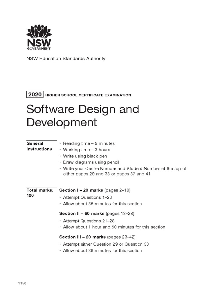 Software Design and Development: NSW Education Standards Authority ...