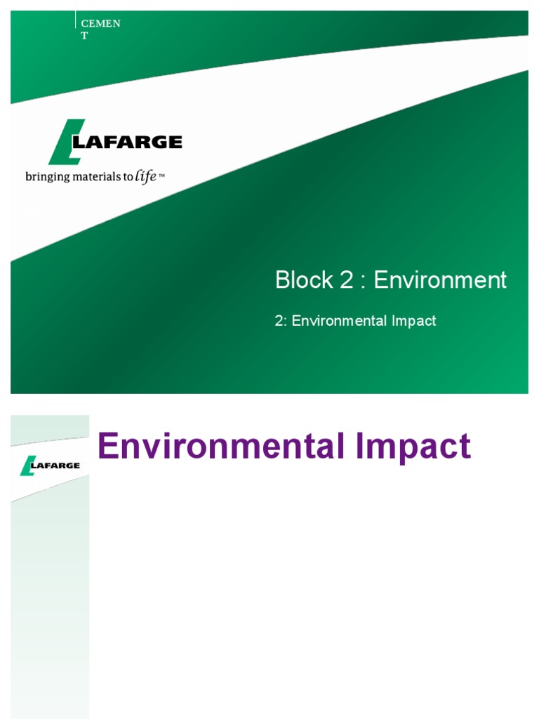 Environmental Impact of Cement Production | PDF | N Ox | Incineration