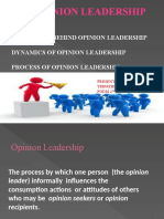 Opinion Leadership by RITUL TRIPATHI