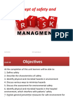 Concept of Safety and Risk Management