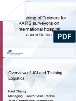 JCI Training of Trainers For KARS Surveyors On International Hospital Accreditation