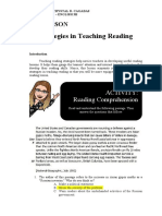 Strategies in Teaching Reading: Lesson