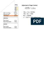 Formulation For Winemaking: Percent Sugar of Juice 11.60 % Target % Sugar 23.00 % Volume of Juice 1,000 ML