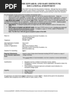 Funk - Edward B. and Mary Edith Funk Educational