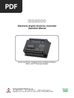 Electronic Engine Governor Controller Operation Manual