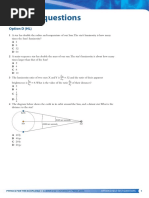 Self-Test Questions: Option D (HL)