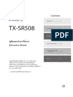 TX-SR508 Thai Manual