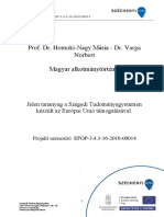 EFOP343 - AP6 - Magyar Alkotmánytörténet - A Király Jogállása - Homoki-Nagy Mária - Varga Norbert