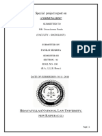 special report . sociology Sem III pankaj sharma roll 100 Indian Society