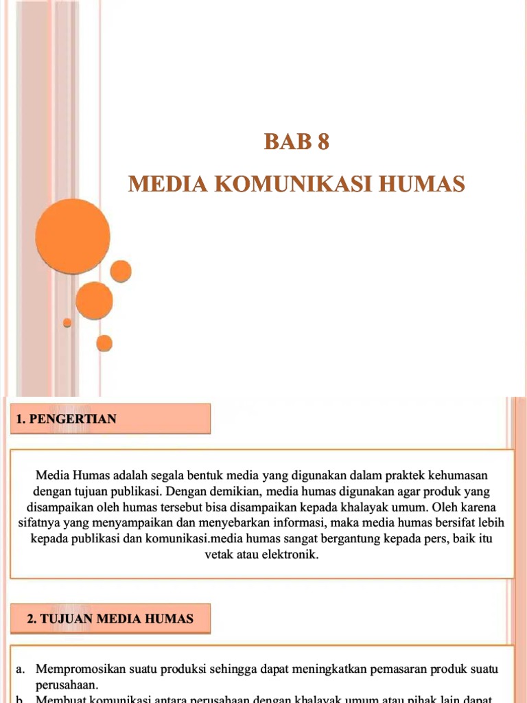 Tujuan dan Penggunaan Media Humas | PDF