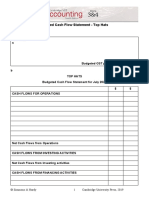 Exercise 17.1 Budgeted Cash Flow Statement - Top Hats: © Simmons & Hardy Cambridge University Press, 2019 1