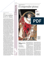 "El emperador piensa" - Reseña para el suplemento cultural semanal 'Artes&Letras' de Heraldo de Aragón (28.01.2021)