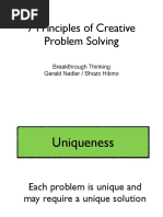 Seven Principles of Creative Problem Solving