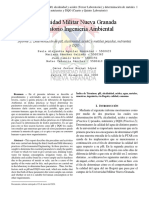 Informe No. 2 pH, Alcalinidad, Acidez, Dureza y Determinación de metales pesados, nutrientes y DQO