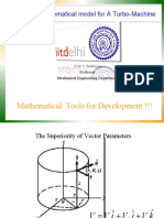 Mathematical Tools For Development !!!: A General Mathematical Model For A Turbo-Machine