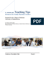 Clinical Teaching Tips For Family Physicians - Docx July 12, 2019