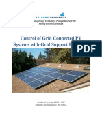 PED1043 Control of Grid Connected PV Systems With Grid Support Functions