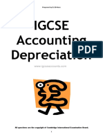 Igcse Accounting Depreciation Question Only