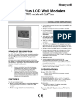 Zio /zio Plus LCD Wall Modules: TR70, TR71 and TR75 Models With Sylk Bus