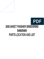 3000-SHEET FINISHER SR850/SR860 B468/B469 Parts Location and List