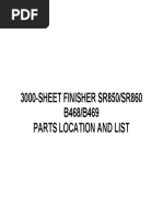 3000-SHEET FINISHER SR850/SR860 B468/B469 Parts Location and List